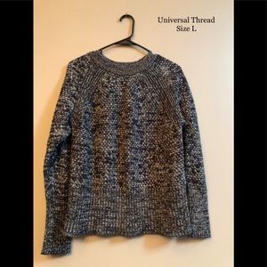 Universal Thread navy/light green sweater.  Size L